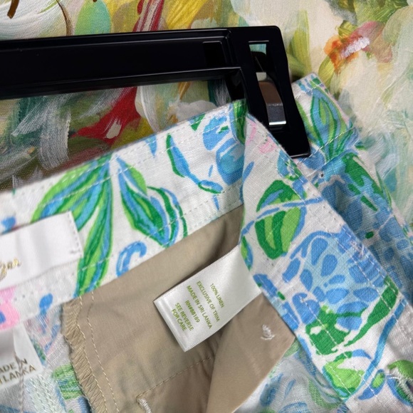 Lilly Pulitzer Aldora Linen Shorts Floral Print NWT Size 0 - Picture 6 of 10
